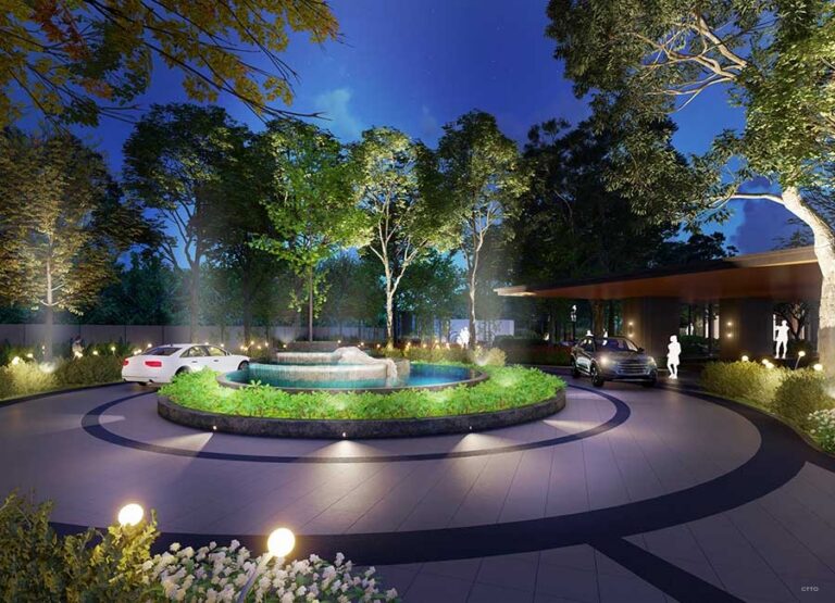 site-concepts-illustrations-digital-impression-perspectives-drop-off-water-feature-night