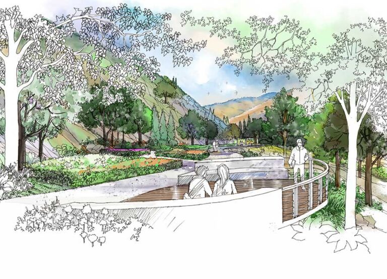 site-concepts-illustrations-manual-sketches-perspective-cantilever-deck
