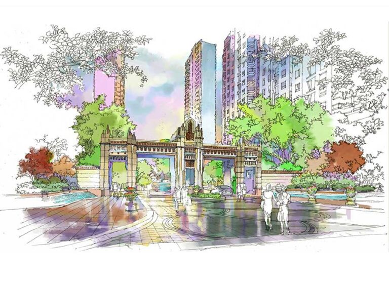 site-concepts-illustrations-manual-sketches-perspective-china-project-perspective