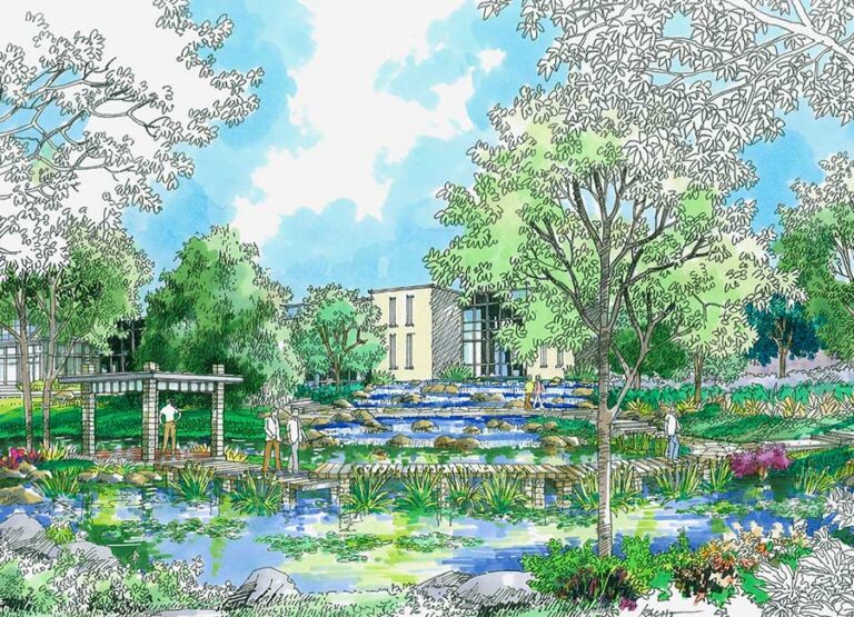 site-concepts-illustrations-manual-sketches-perspective-lagoon-view